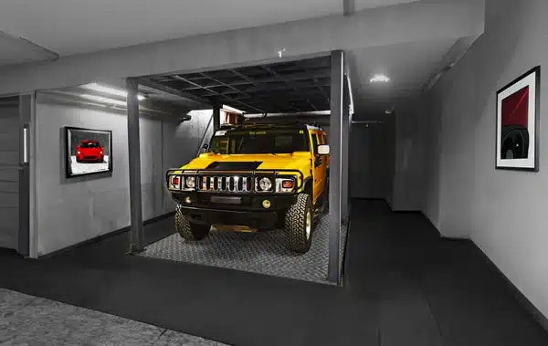 ابعاد آسانسور ماشین بر